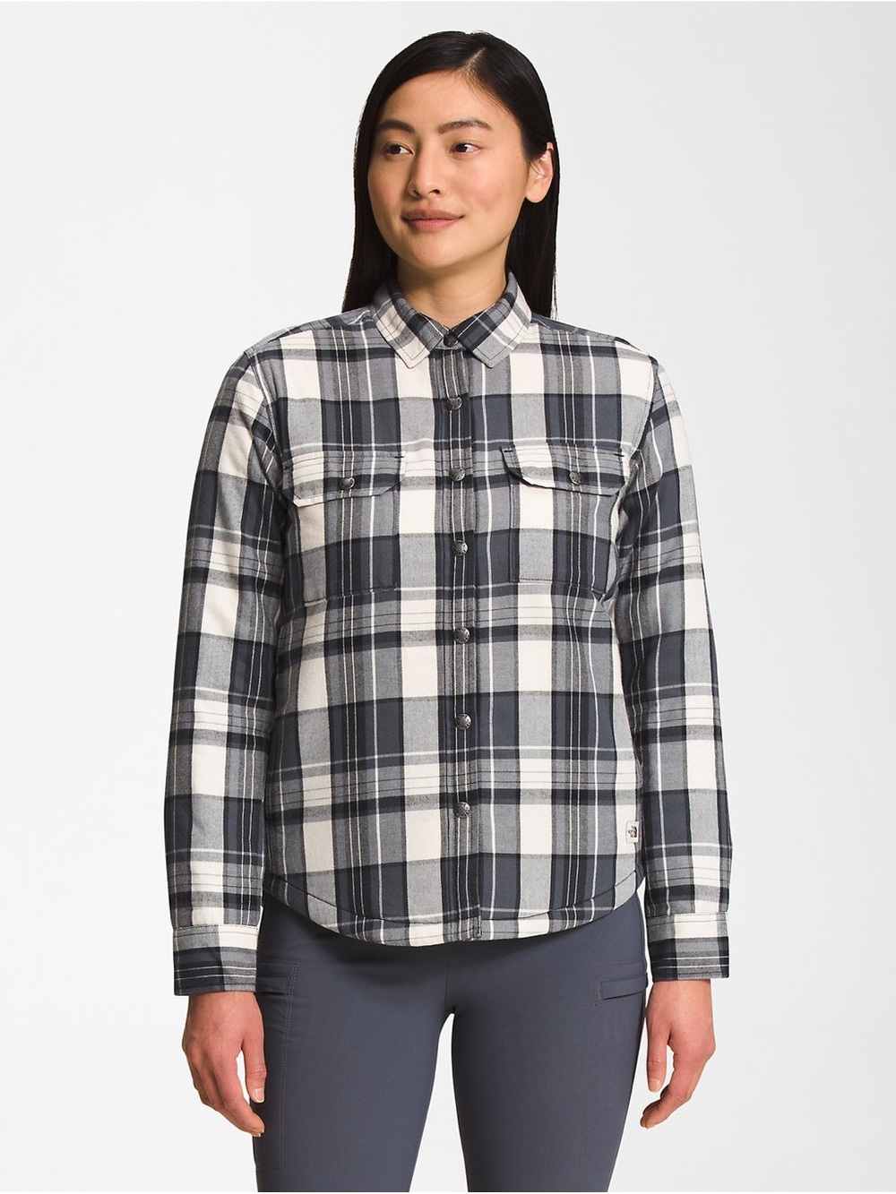 The North Face Women’s Campshire Shirt Jacket Sherpa Lined Plaid Size M
